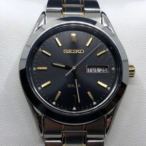 Seiko Solar Men's Watch with Full Bracelet SNE047